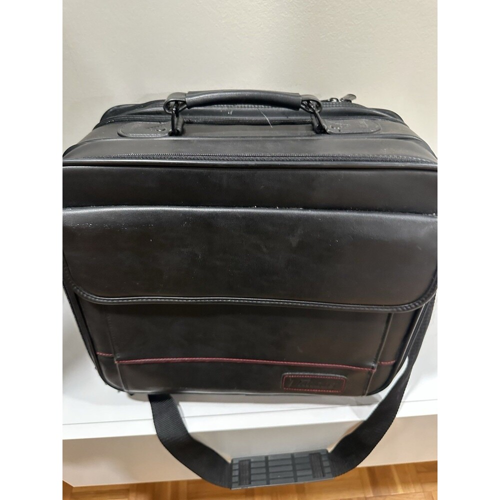Targus Black Synthetic Leather Multi-Compartment Laptop / Briefcase Bag